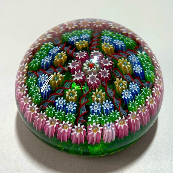 VTG Perthshire Crieff Scotland art glass millefiori paperweight - Picture 1 of 9